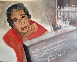 Hannah Arendt (acrylique, 40 x 50 cm)