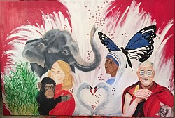 L'Amour (peinture acrylique, 1m x 1,5m)