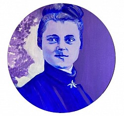 Thérèse de Lisieux, acrylique
