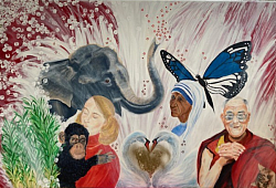 L'Amour (peinture acrylique, 1m x 1,5m)